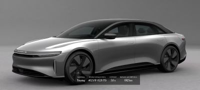 Lucid Air Touring, Allrad, Panoramaglasdach